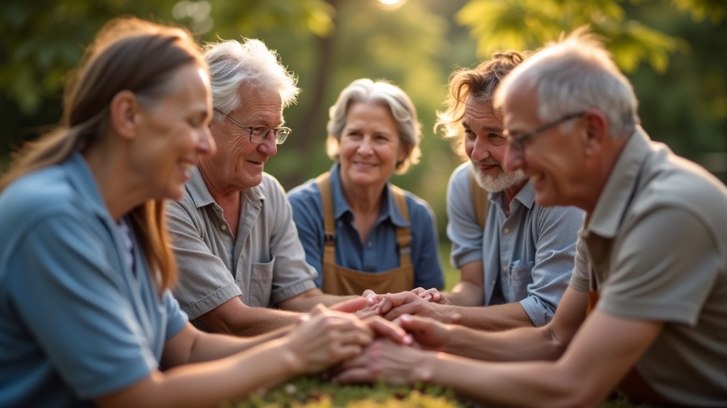 Grupo de pessoas num projeto comunitário, voluntariado em ação